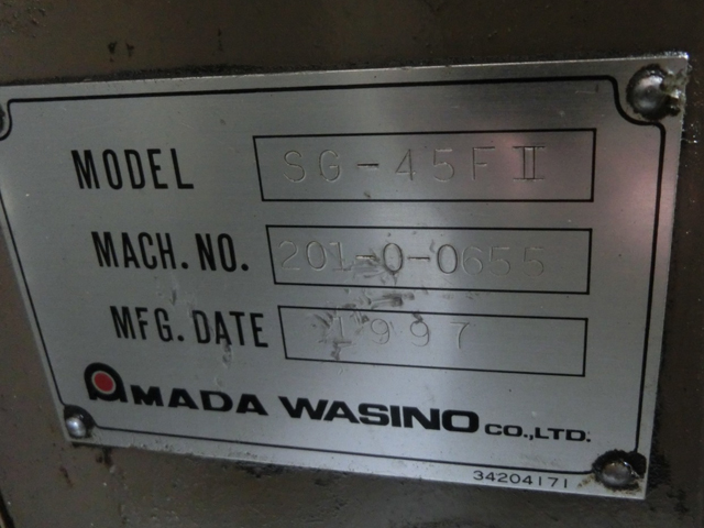 181691 成形研削盤 ワシノ 1997 SG-45FIIの写真4