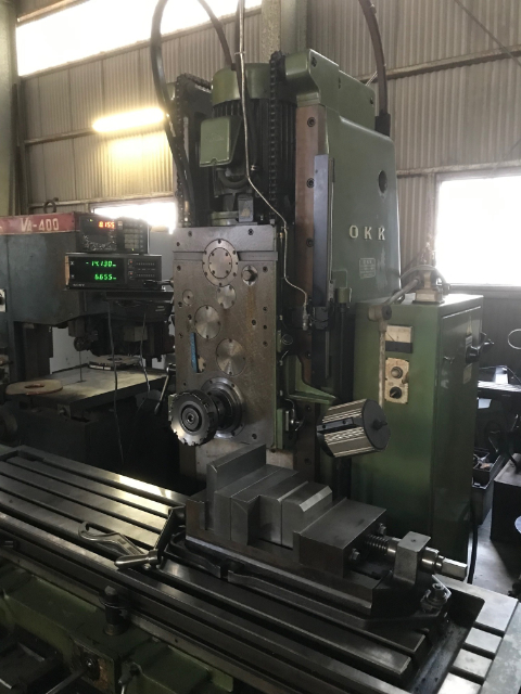 202323 横フライス盤 大阪機工 1985 MH-3Pの写真2