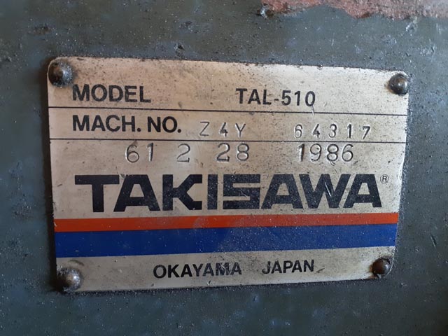 203538 旋盤 滝澤鉄工所 1986 TAL510-1000の写真10
