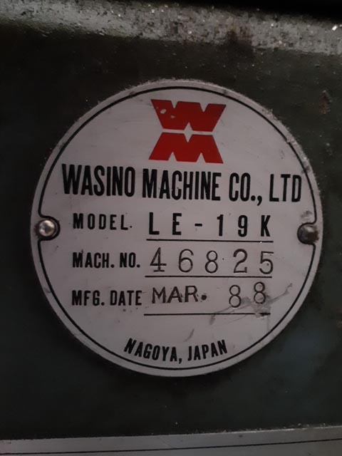 203542 旋盤 ワシノ 1988 LE-19Kの写真10