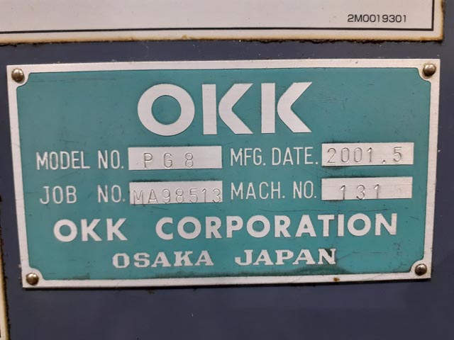 209721 立型マシニングセンタ 大阪機工 2001 PG8の写真5