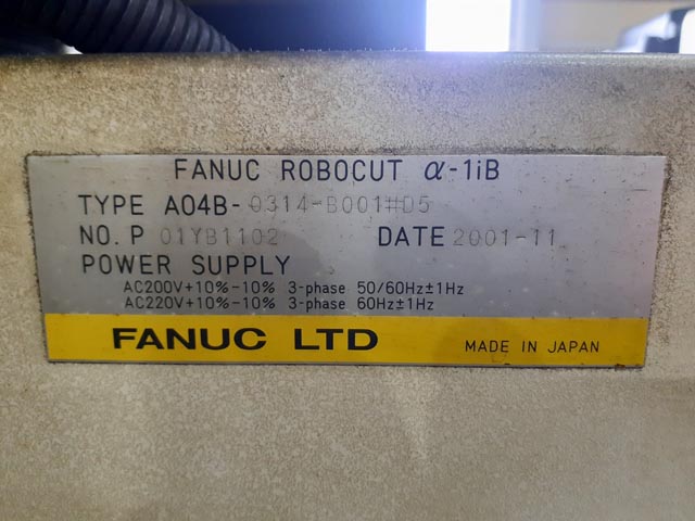 209757 ワイヤーカット ファナック 2001 α-1iBの写真7