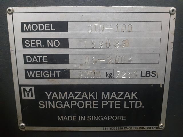 209771 NC旋盤 ヤマザキマザック 2004 QTN-100の写真5