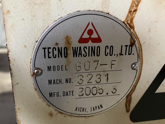 209775 櫛刃型NC旋盤 テクノワシノ 2005 G07-Fの写真5