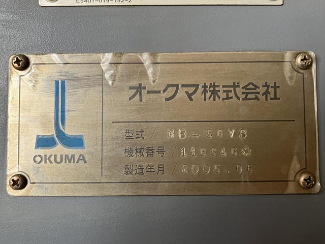 213535 立型マシニングセンタ オークマ 2005 MB-56VBの写真6