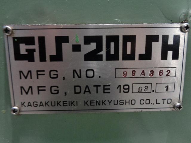 214227 内面研削盤 科学計器研究所 1998 GIS-200SHの写真7