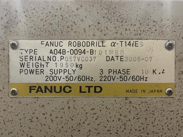 215430 ロボドリル ファナック 2005 α-T14iEsの写真7