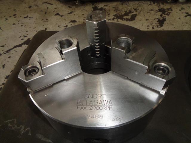 218094 三ツ爪スクロールチャック 北川鉄工所  JN09Tの写真1